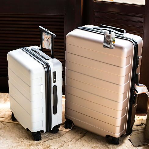 16 Pack Sublimation Luggage Tags PU Leather Name Tags, v2croft DIY Heat Transfer Blank Suitcase Tags, Business ID Card Travel ID Tags, Simple Sublimation Process for Suitcases Handbags Backpacks in Kuwait