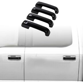 JeCar 4PCS Exterior Door Handle Cover Trim for F150 2015-2020 (Black)