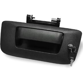SYOAUTO Tailgate Handle for 2007-2014 Chevy Silverado 1500 2500 HD 3500 & GMC Sierra Tailgate Latch Handle with Bezel Lock Replaces# 22755305