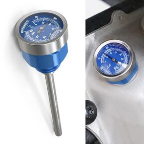 NICECNC Blue Engine Oil Dipstick with Temperature Gauge Compatible with Yamaha Raptor 700 2006-2021 2022 2023, Raptor 700R 2006-2021 2022 2023, Raptor 660R 2001-2005, YFZ 450 2004-2013