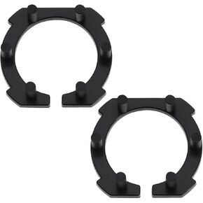 The Lord of the Tools 2Pcs H7 LED Headlight Adapters Replacement Compatible with Mazda 3/5/6 M3/M5/M6 H7 LED Headlight Bulb Retainers Holder Black