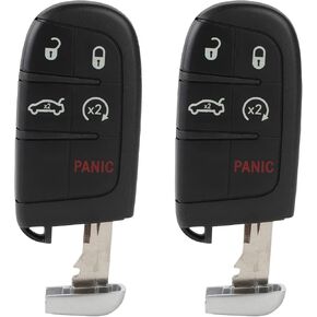 cciyu Remote Key Fob 2014-2016 Fit for Chrysler 200 2.4L 2014-2016 Fit for Chrysler 200 3.6L 5 Buttons M3N40821302