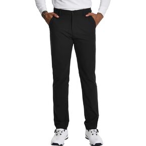 Mens Golf Pants - 30"/32" Mens Dress Pants Wrinkle Free 5 Pockets Stretch Mens Casual Pants Mens Work Travel Slacks
