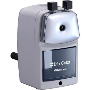 School Pro Classroom Manual Pencil Sharpener,Hand Crank Pencil Sharpener Great for the Office, Artists,Kids
