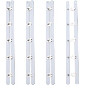 GORGECRAFT 2 Sets 11 Inch Corset Busk with Silver Buttons Hook Spring Steel Corset Busks Boning for Sewing and Closure of Womens Corsets