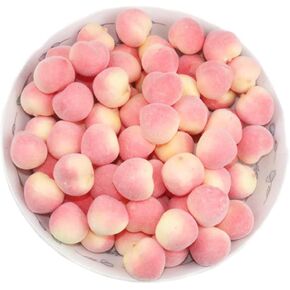 Fake Peach Artificial Fruit Lifelike for Home Kitchen Festival Party Decoration 30PCS