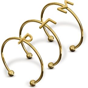 Sorority Shop Sigma Gamma Rho Stacking Ring Set - Adjustable Rings with 18k Gold Plating