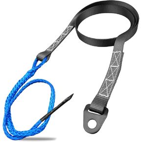 ULZOZN 64 Inch Plow Strap Fit for UTV ATV Winch and 1.25" Wide Heavy Duty Plow Lift Strap, Snow Plow Belt Replace 106100 Black 3/16" Synthetic Line