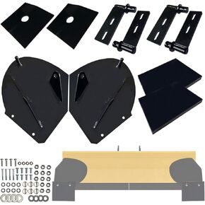 Snow Plow Pro-Wing Blade Extenders Extensions,Snow Plow Pro Blade Expander, Heavy Duty Snow Plow Expander, Fit for PW22 Compatible with Meyer West Boss Snow Plow Blade Expander(Black)