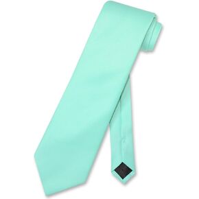 Vesuvio Napoli NeckTie Solid AQUA GREEN Color Men's Neck Tie