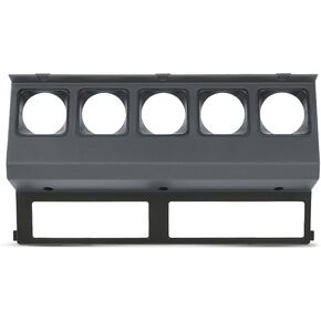 GRAND ORANGE Center Gauge Radio Dash Bezel Trim Compatible with Jeep Wrangler YJ 1987-1995 Grey