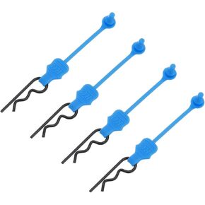DMiotech 4Pcs Body Clips Pins RC Car Shell Bolt Clip Model Car Body Clips Pins Orange Universal Shell Replacement Parts for 1/10 Scale RC Car
