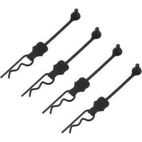 DMiotech 4Pcs Body Clips Pins RC Car Shell Bolt Clip Model Car Body Clips Pins Orange Universal Shell Replacement Parts for 1/10 Scale RC Car