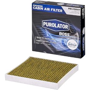Purolator PBC25869 PurolatorBOSS Automotive Cabin Air Filter with Febreze & Activated Carbon, Car & Truck Passenger Compartment OEM Filter Replacement for Dodge RAM 1500 & Journey and more