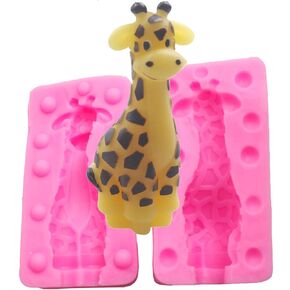 3D Giraffe Craft Animal Silicone Candle Mold, Amimal Soap Mold Giraffe Handmade Wax Resin Moulds