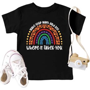 Dot Day Shirt Kids Make Your Mark International Dot Day 2024 Girls Boys Colorful T-Shirt Rainbow Toddler Tees