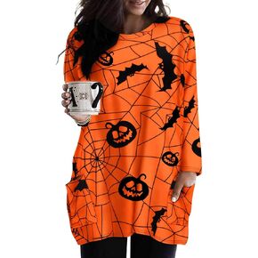 RITERA Plus Size Top for Women Long Sleeve Tunic Tops Winter Shirts Fall Casual T-shirts with Pockets Crewneck XL-5XL