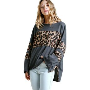 Umgee Women's Leopard High Low Top