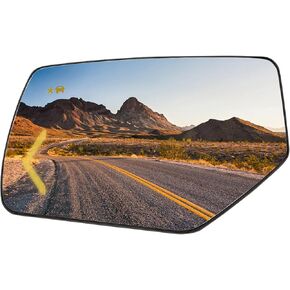 Passenger Side Mirror Replacement for 2015 2016 2017 2018 2019 2020 Cadillac Escalade Chevrolet Suburban Tahoe GMC Yukon- Right Side Mirror Glass,with Power Heated & Blind Spot & Signal Light