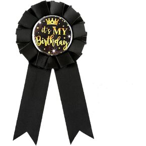 It's My Birthday Tinplate Badge Pin Happy Birthday Pin, Tinplate Badge Pin Party Decorations Sign Badge Brooch Pin Party Decorations for Women Men Girls Boys