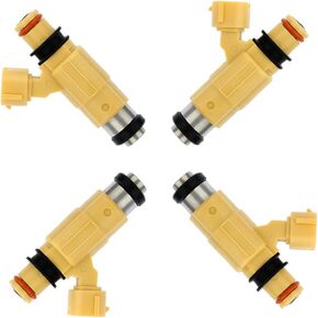 4pcs CDH240 FI004 Injectors,ANGLEWIDE 4 Holes Fuel Injectors Sets fit for 2001-2005 for Dodge Stratus,2000-2005 for Mitsubishi Eclipse,1999-2003 for Mitsubishi Galant,2002-2003 for Mitsubishi Lancer