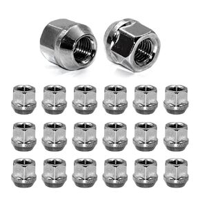 20pcs M12x1.5 Wheel Lug Nuts, 21mm Heigh Open End Conical Lug Nuts Compatible with Escape Focus,Civic,Grand Caravan,Sonata,Corolla Sienna,Colorado S10,Park Avenue,Zephyr and More Wheels