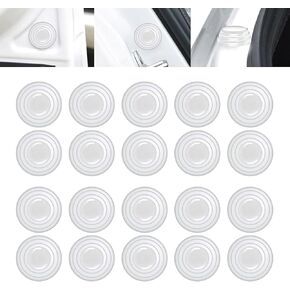 20 PCS Car Door Protector, Dot Anti-Collision Stickers, Vehicle Bumper Protector, Self Adhesive Car Bumper Pad, Car Door Shock Pad, Universal for Most Cars, Trucks, SUVs (White)