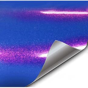 VViViD+ Gloss Super Hero Blue Premium Vinyl Wrap Film (1/2ft x 5ft)
