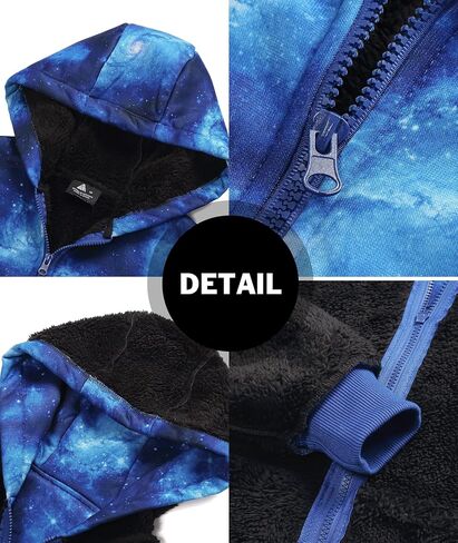 SWISSWELL Boys Hoodie Graphic Fleece Jacket Long Sleeve Youth Sweatshirt Full Zip Coat with Hood Spring Fall Winter Outwear in Saudi Arabia