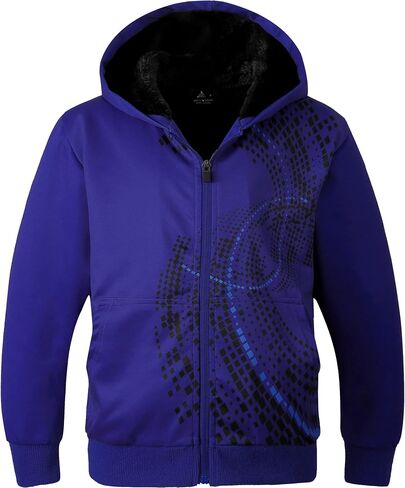 SWISSWELL Boys Hoodie Graphic Fleece Jacket Long Sleeve Youth Sweatshirt Full Zip Coat with Hood Spring Fall Winter Outwear in Saudi Arabia