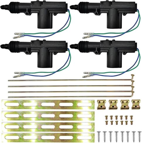 Car Power Door Lock Kit, Universal Heavy Duty Car Power Door Lock Actuator 2-Wire 12-Volt Motor for Most Automotive Central Locking System (2PCS) in Saudi Arabia