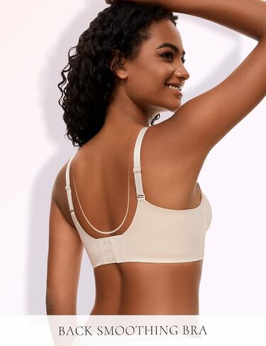 Wireless Push up Bras for Women Seamless Support Padded Plunge T-Shirt Comfort Bra in Saudi Arabia