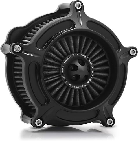 For harley davidson Sportster Air Cleaner filter street road glide M8 softail dyna 103 107 air intake Road King touring (OPS Black - Gray -Black spike, Model A : Sportster 883 1200) in Kuwait