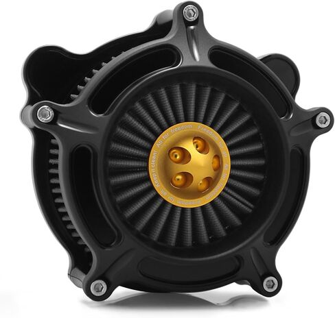 For harley davidson Sportster Air Cleaner filter street road glide M8 softail dyna 103 107 air intake Road King touring (OPS Black - Gray -Black spike, Model A : Sportster 883 1200) in Kuwait