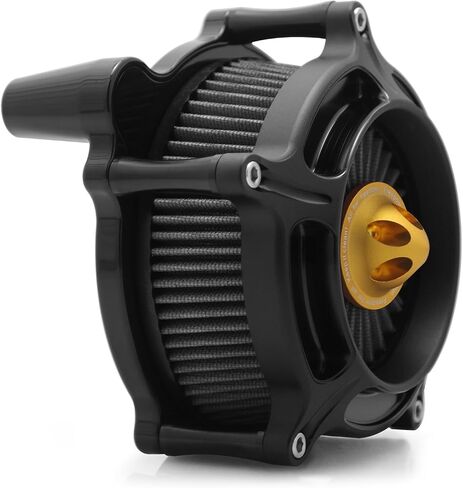 For harley davidson Sportster Air Cleaner filter street road glide M8 softail dyna 103 107 air intake Road King touring (OPS Black - Gray -Black spike, Model A : Sportster 883 1200) in Kuwait
