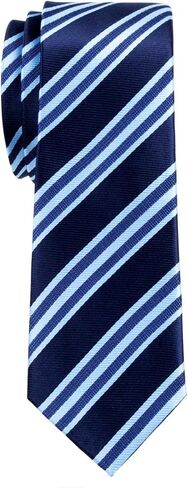 Retreez Preppy Regimental Striped Woven Microfiber 2" Skinny Tie - 6 Colors in Kuwait
