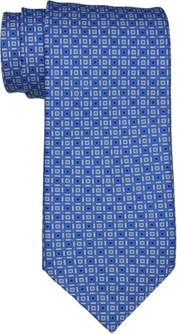 Satin Blue Geometric Tie in Saudi Arabia