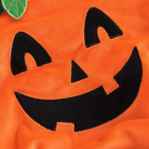 Toddler Baby Girl Boy Halloween Outfits Sleeveless Pumpkin Romper Bodysuit Halloween Costumes Pumpkin Face Clothes in Kuwait