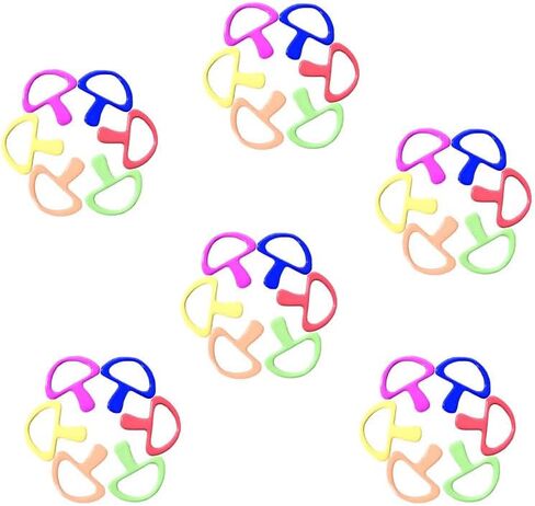 ZHENZHIZHE 60pcs Colorful Ring Stitch Markers Multicolor Stitch Markers Knitting Stitch Rings Mini Size Crochet Markers Knitting Tool for Sewing Weaving (10mm), liu bian xing10mm in Saudi Arabia
