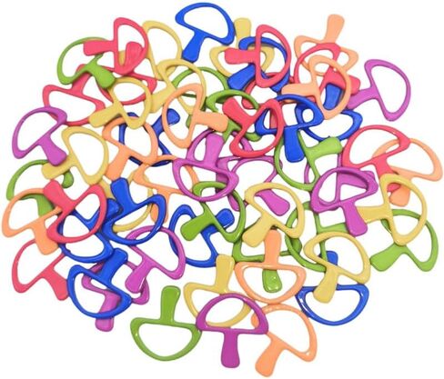 ZHENZHIZHE 60pcs Colorful Ring Stitch Markers Multicolor Stitch Markers Knitting Stitch Rings Mini Size Crochet Markers Knitting Tool for Sewing Weaving (10mm), liu bian xing10mm in Saudi Arabia