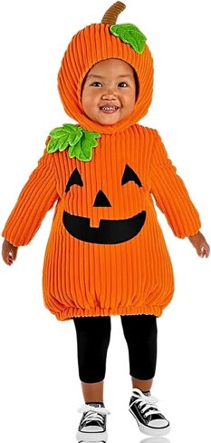 Orange Polyester Pumpkin Patch Cutie Tunic & Hood Set - (18-24 Months) - Adorable Halloween Costume for Toddlers in Saudi Arabia
