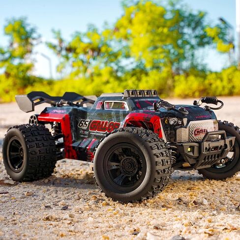 1:18 Scale RC Monster Truck 40km/h Speed 4X4 All Terrain Off-Road RC Truck, Waterproof Electric RC Vehicle with Roof Lights and Heads Up Wheels with 2 Batteries (Green) in Saudi Arabia