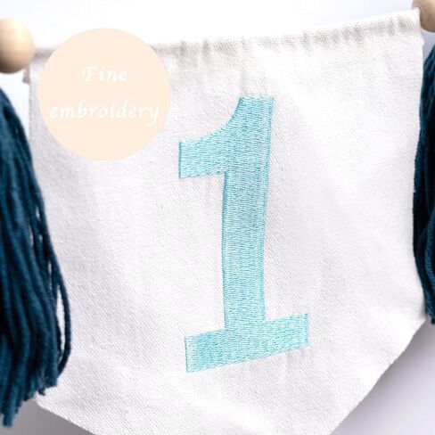 One High Chair Banner - Autumn Theme Highchair Banner for 1st Birthday,Yarn Tassel Garland,White Orange Party Decorations,Pumpkin Fabric Party Supplies (Autumn Tassel Banner) in Saudi Arabia
