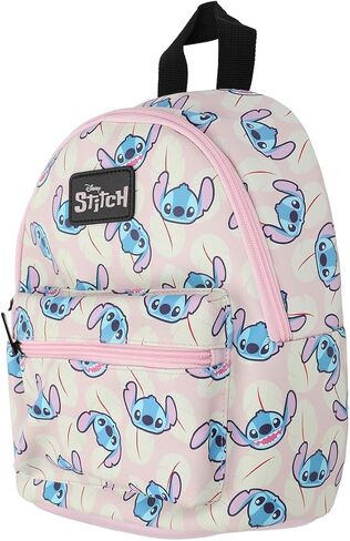Bioworld Stitch Character Heads All-Over Print 10.6" White Mini Backpack in Saudi Arabia