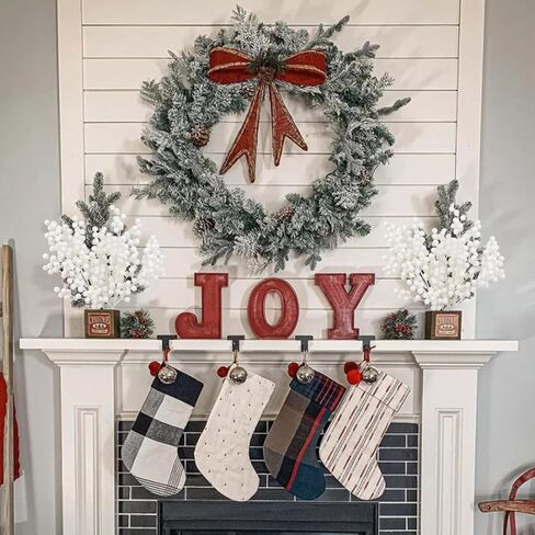 RECUTMS 5Pcs Red Berry Picks 15.7 Inches Artificial Christmas Holly Berries Stems Crafts Faux Burgundy Berry Branches for Christmas Tree Holiday Wedding DIY Wreath Winter Home Decor (Red) in Kuwait