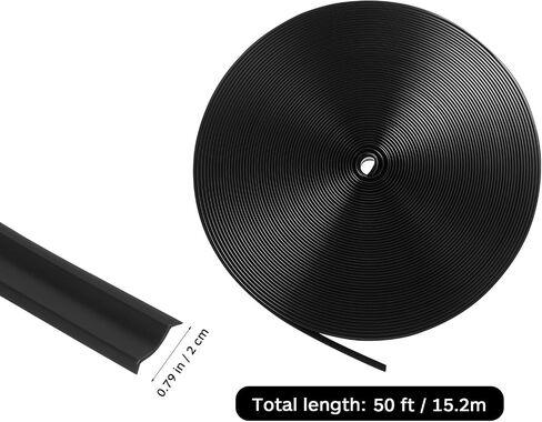 iplusmile 7/8" RV Vinyl Trim Molding Insert: 50FT Body Screw Cover Gutter Corner Channel Outside Seam Roof Edge Trim for Camper Travel Trailer in Saudi Arabia