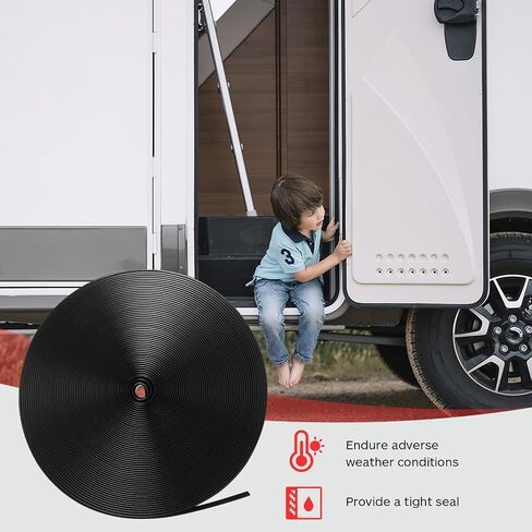 iplusmile 7/8" RV Vinyl Trim Molding Insert: 50FT Body Screw Cover Gutter Corner Channel Outside Seam Roof Edge Trim for Camper Travel Trailer in Saudi Arabia