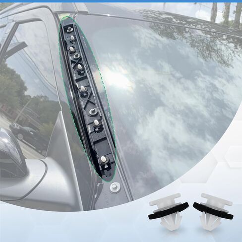 4 PCS Carbon Fiber Windshield A-Pillar Trim Molding Set Compatible with Ford Explorer 2011-2019,Driver &Passenger,Outer & Inner Trim Kit BB5Z-7803145-AA,BB5Z-7803145-BA,BB5Z-7803136-BA，BB5Z-7803144-AA in Kuwait