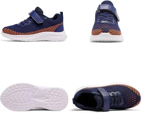Boys Girls Sneakers Kids Lightweight Breathable Strap Athletic Running Walking Sports Tennis Shoes for Toddler/Little Kid/Big Kid in Saudi Arabia