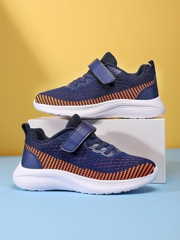 Boys Girls Sneakers Kids Lightweight Breathable Strap Athletic Running Walking Sports Tennis Shoes for Toddler/Little Kid/Big Kid in Saudi Arabia